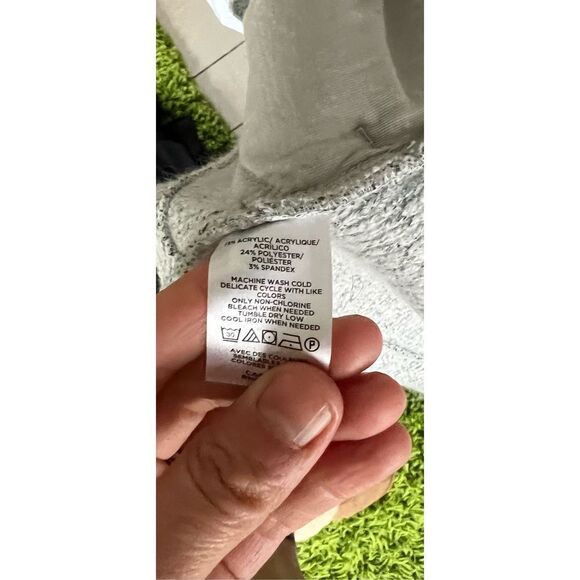 Loft light grey cozy long sweater vest S - Picture 4 of 5